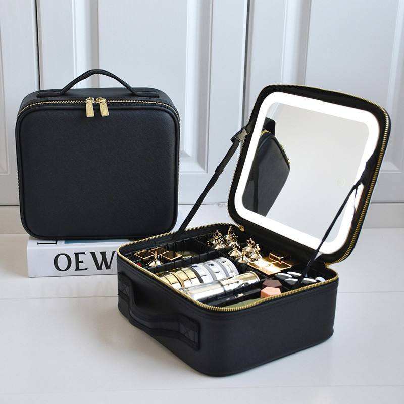 Featured image for 'BeautyBriefcase: Professional Makeup Bag with LED Mirror and Travel-Friendly Storage'
