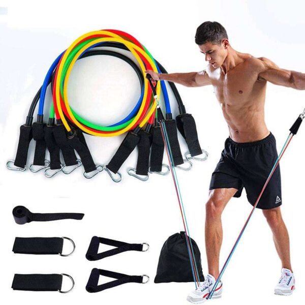 Premium Elastic Resistance Bands for Home Gym (5pcs)